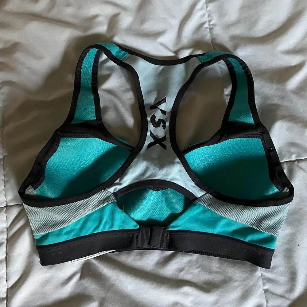 Vintage Y2K Bright Blue VSX Sports Bra from Victoria's Secret